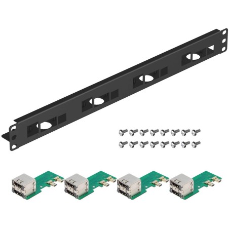 UCTRONICS 19" rack voor de Pi met micro HDMI adapterborden