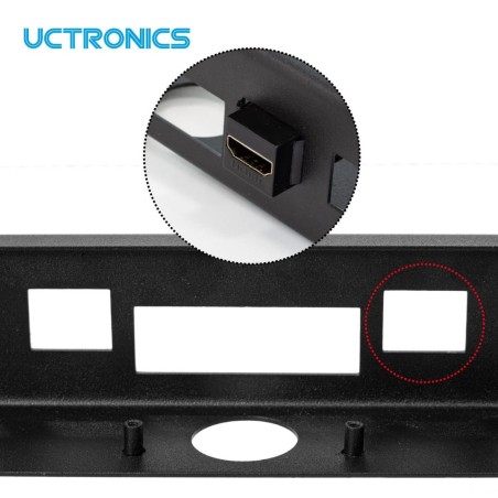 UCTRONICS 1U Rack, 19" Rackmount supports 1-4 pi's