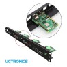 UCTRONICS 1U Rack, 19" Rackmount supports 1-4 pi's