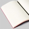 Notebook with Raspberry Pi logo (black & red)