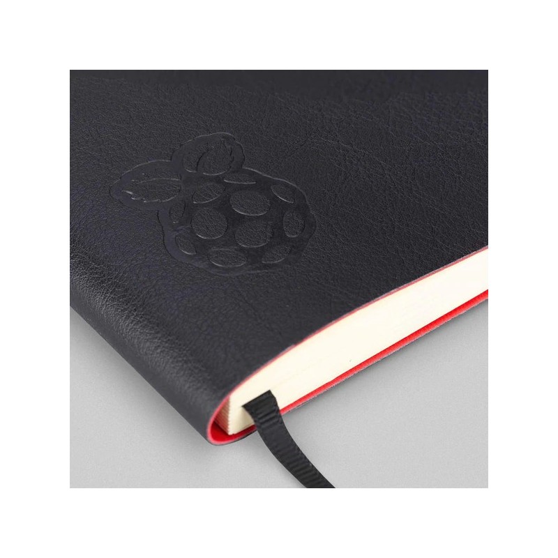 Notebook with Raspberry Pi logo (black & red) Notebook with Raspberry Pi logo (black & red)