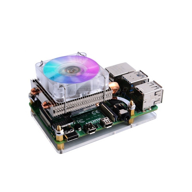 ICE tower cooler / heatsink - Low profile - 52Pi ICE tower cooler / heatsink - Low profile - 52Pi