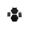 CBHEX1-PI4-BK - HEX-BOX RASPBERRY PI 4 READY ENCLOSURE, BLACK