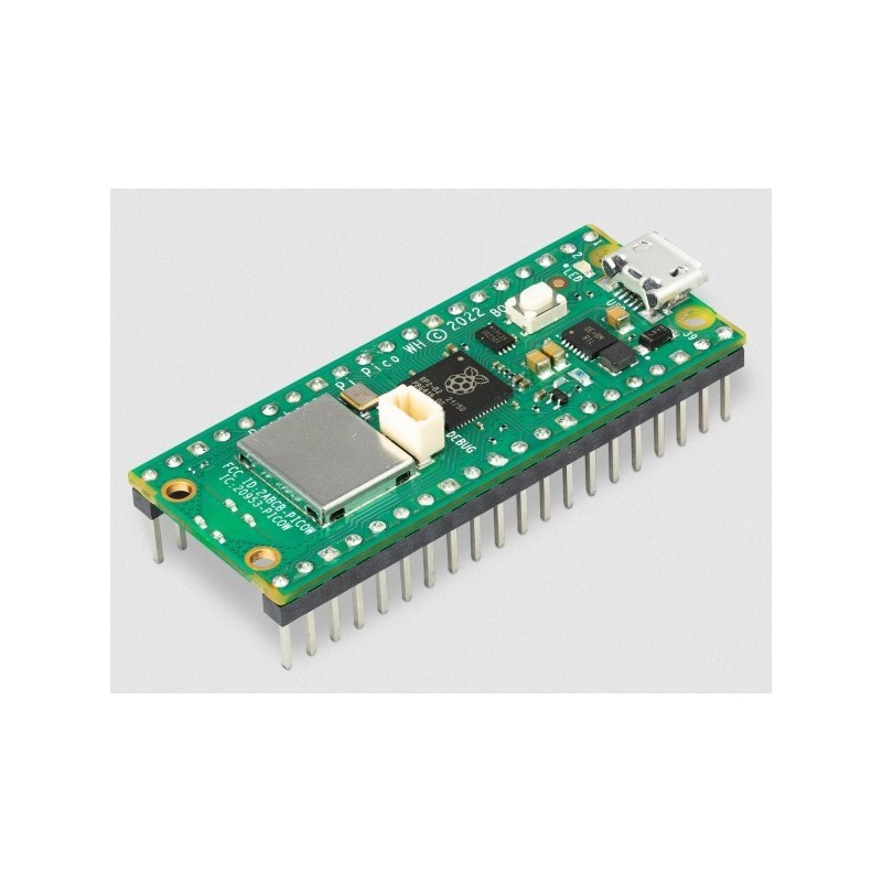 Raspberry Pi Pico WH - Including WiFi - Including pre-soldered headers