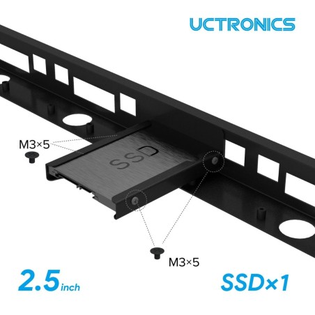 SSD 2,5-inch mounting plate voor de 1U UCTronics rack mount