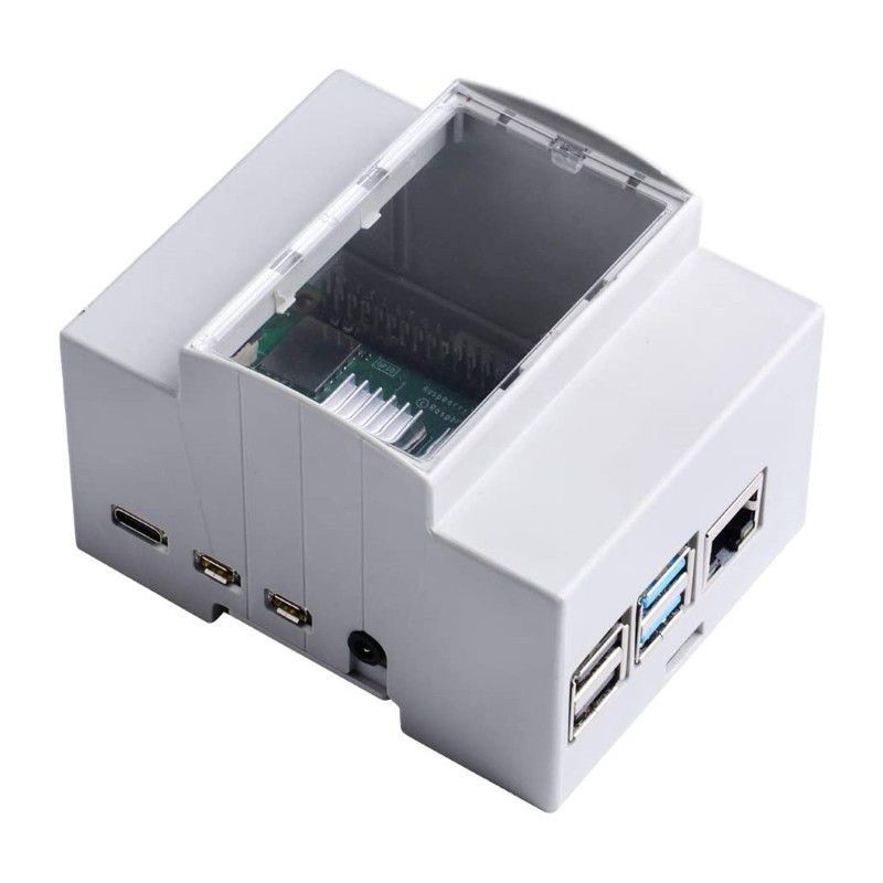 DIN-rail behuizing voor de Raspberry Pi 4 DIN-rail behuizing voor de Raspberry Pi 4