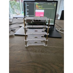 Stapelbare behuizing - helder - voor 3 Raspberry Pi's