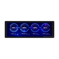 7.9inch IPS Display, 400×1280 Pixel, HDMI Including Touch Function - Waveshare 25487
