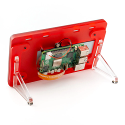 Pibow Frame voor de Raspberry Pi Touch Display 2 – Rood - PIM756