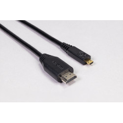 Officiële Micro-HDMI naar Standaard HDMI 2.0 (A/M) (Geschikt voor 4K) (Zwart, 1 meter)