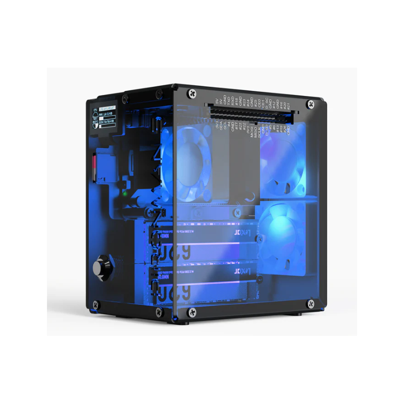Pironman 5-MAX - Dual NVMe M.2 SSD PCIe - mini PC case voor Raspberry Pi 5 Pironman 5-MAX - Dual NVMe M.2 SSD PCIe - mini PC case voor Raspberry Pi 5