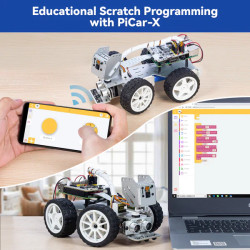 PiCar-X AI Video robot car kit - Exclusief Raspberry Pi of SD-kaart