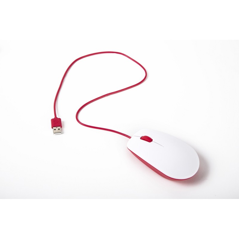 Raspberry Pi mouse red/white Raspberry Pi mouse red/white