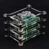 Stapelbare behuizing - helder - voor 3 Raspberry Pi's