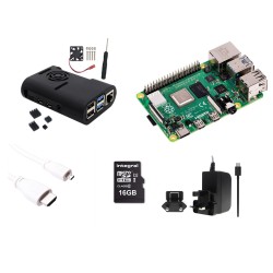 Raspberry Pi 4 - 1Gb - Fan kit - Starter Pack (2019) - Heatsinks and cooling fan included