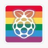 Sticker Raspberry Pi Logo