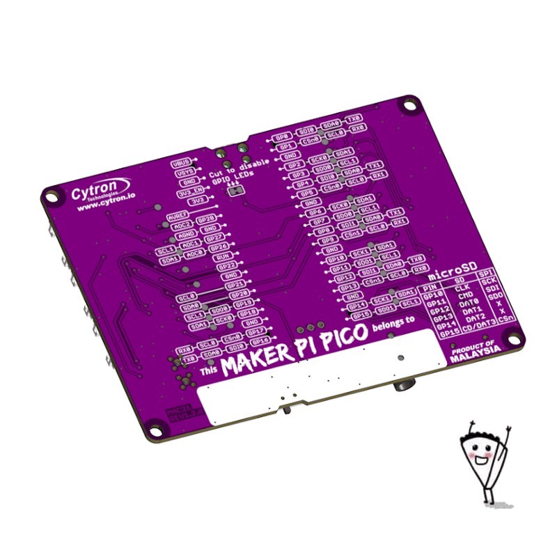 Maker-Pi-Pico, Raspberry Pi Pico not included Maker-Pi-Pico, Raspberry Pi Pico not included