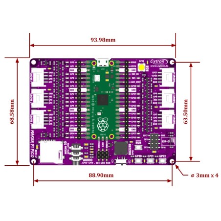 Maker Pi Pico, inclusief Raspberry Pi Pico